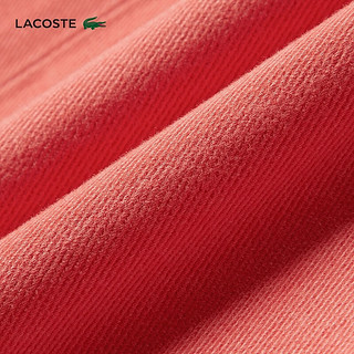 LACOSTE法国鳄鱼女装24夏季纯色潮流时尚舒适长裤直筒裤HF1163 67G/红色 28 /175