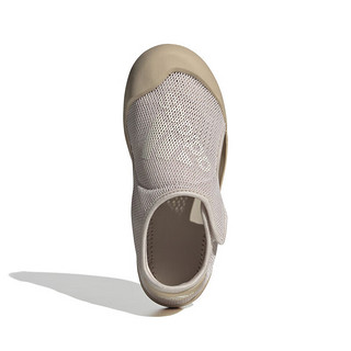 阿迪达斯 （adidas）青少年夏休闲包头软底魔术贴涉水运动凉鞋 ID6001 芝麻土 29码