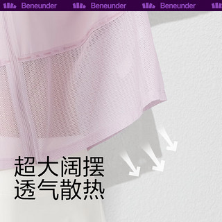 蕉下（beneunder）防晒衣女冰丝凉感防紫外线夏季轻薄透气长袖防晒服开衫上衣短外套 雾桃粉 S