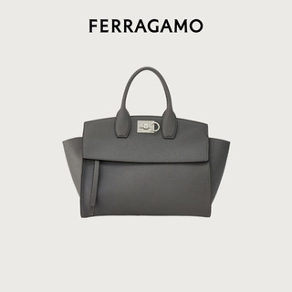 菲拉格慕（Ferragamo）女士深灰色手提包（中号） 0765813 