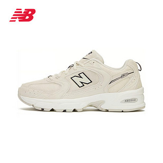 new balance NB MR530系列老爹鞋男女情侣经典复古休闲运动老爹鞋 月光米 MR530SH-D 44 （脚长28cm）