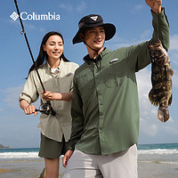 哥伦比亚 24春夏新品男女钓鱼速干轻薄长袖衬衫FJ7253 316男女通用 M(175/96A)
