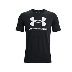 UNDER ARMOUR 安德瑪 UA男士 Sportstyle Logo短袖T恤1370862 黑色001 XL