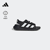 adidas ALTASWIM 2.0 C魔术贴休闲凉鞋男小童阿迪达斯轻运动 黑色/白 28码
