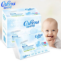 CoRou 可心柔 婴儿纸巾云柔巾乳霜纸柔纸巾 3层 40抽10包