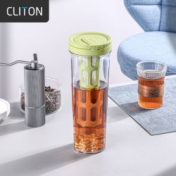 CLITON 冷萃咖啡壶 滤网冷萃杯咖啡过滤壶凉水壶泡茶壶冰滴壶冷泡瓶1L