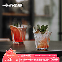 MHW-3BOMBER轰炸机咖啡玻璃杯 澳白杯拿铁杯 透明简约复古Dirty美式咖啡杯 Wright系列-200ml