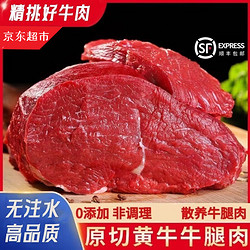 SHIYIXIAN 食艺鲜 牛腿肉正宗农家散养黄牛无调理无添加牛腿肉原切冷冻新鲜牛肉 新鲜牛腿肉五斤