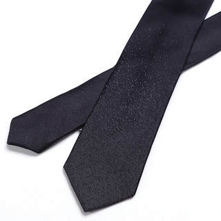 雅戈尔（YOUNGOR）领带男经典提花领带优质涤丝不易掉色顺滑挺括适合商务休闲 时尚黑色 散装