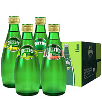 perrier 巴黎水 法国巴黎水天然含气矿泉水青柠西柚330ml5瓶