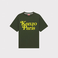 KENZO 凯卓 VERDY联名款 男女款圆领短袖T恤 FE55TS1914SY 深卡其色 M