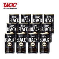UCC 悠诗诗 无蔗糖黑咖啡饮料185g/罐 原装进口浓郁香醇 无蔗糖黑咖啡-12罐装