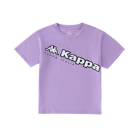 KAPPA KIDS2024儿童休闲短袖男女童短袖背中大童夏季休闲T恤   紫色 120