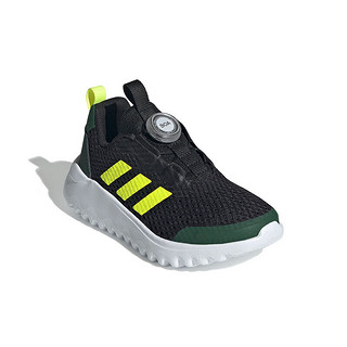 阿迪达斯 （adidas）童鞋夏季男小童网面透气运动一脚蹬跑步鞋ID3377 黑色 28.5码 