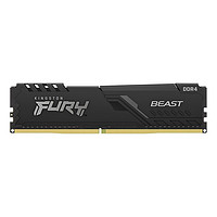 Kingston 金士顿 FURY 32GB(16G×2)套装 DDR4 3200 台式机内存条 Beast野兽系列 骇客神条