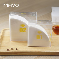 MAVO 咖啡滤纸 手冲咖啡过滤纸 V60进口滤纸100张 可食用级