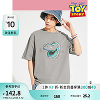 热风（Hotwind）短袖t恤男2024年夏季男士玩具总动员系列短舒适休闲宽松短T 09灰色 2XL