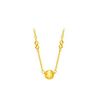 周大福母亲节猫眼珠黄金项链套链(工费420)  EOF1163