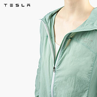TESLA 特斯拉 女士轻薄防晒服（修身款）透气轻薄版型修身亲肤舒适外套 薄荷绿 S码