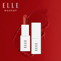 ELLE 她 焦点哑光唇膏362砖红色1.4g秋冬日常红棕色迷你装