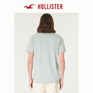 HOLLISTER24春夏美式棉质圆领短袖T恤 男女装 KI324-4088 浅蓝灰色 XS (170/84A)