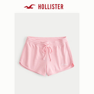 HOLLISTER24春夏辣妹休闲宽松Logo海豚毛圈布短裤女 KI349-4208 深粉色 XXS (160/58A)标准版