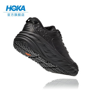 HOKA ONE ONE男女鞋夏季邦代运动休闲鞋BONDI SR皮革减震运动透气 黑色/黑色-男 43