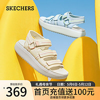 斯凯奇（Skechers）BOB'S系列女士休闲凉鞋114805 黄色/多彩色/YLMT 37