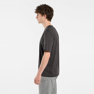 始祖鸟（ARC’TERYX）Cormac Crew SS 轻量透气 速干短袖 男士T恤 黑灰/Black XS