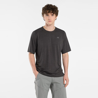 始祖鸟（ARC’TERYX）Cormac Crew SS 轻量透气 速干短袖 男士T恤 黑灰/Black XS