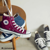 日版匡威帆布鞋红色CONVERSE ALL STAR 高帮男女百搭简约高街
