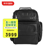 TUMI 途明 Alpha 3系列 男士皮质公文背包 09603580DL3 黑色 中号