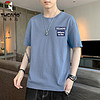 啄木鸟 TUCANO）纯棉短袖T恤男夏季新款品牌潮流时尚运动T恤WK 迷雾蓝 XL