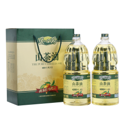 道心园 广西巴马特产野山茶油 茶籽油物理压榨一级食用油 1.8L *2桶/礼盒装