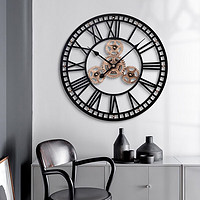 Momen 摩门 铁艺挂钟西班牙极简客厅创意时尚大尺寸钟表家居装饰