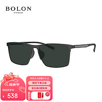 BOLON 暴龙 眼镜超薄方形大框偏光太阳镜开车防晒墨镜男潮 BL8107C12