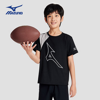 美津浓（MIZUNO）儿童夏季运动速干T恤男女童运动速干短袖透气轻薄凉感T1402