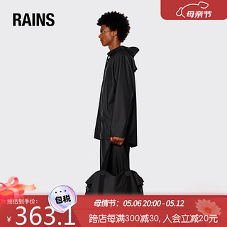 RAINS 经典托特包男 防水手提袋男女休闲拎包女Tote Bag 黑色 海外直邮