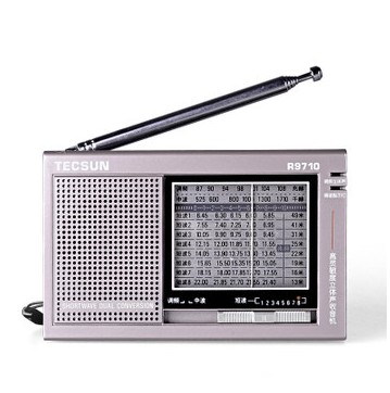 R-9710二次变频高灵敏立体声老人全波段收音机便携式