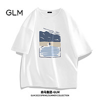百亿补贴：GLM 森马集团GLM男生t恤短袖夏季潮牌ins港风宽松纯棉大码宽松体恤衫