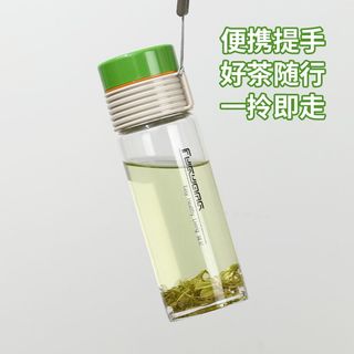 富光玻璃杯耐高温茶水分离耐热水杯子泡茶杯男女带提绳便携式外出