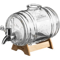 louis 德国Louis带龙头的KILNER桶精致玻璃红酒啤酒桶约1L