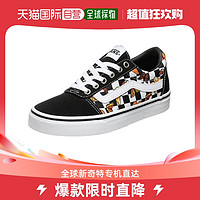 VANS 范斯 香港直邮VANS范斯 休闲女鞋帆布鞋 VN0A5HYO9DW 暗红印花棋盘格