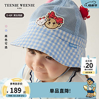 Teenie Weenie Kids小熊童装24夏季男女宝宝网眼透气遮阳帽子 米色 FRE