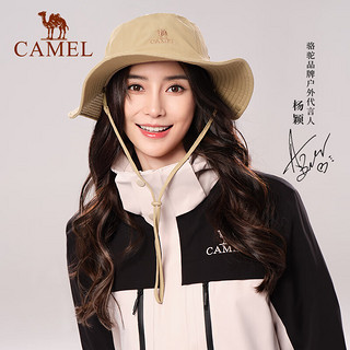 骆驼（CAMEL）户外渔夫帽男女防晒遮阳钓鱼太阳帽子爬山徒步沙漠牛仔帽 A0W3M2115-1卡其【UPF50+防晒】 均码