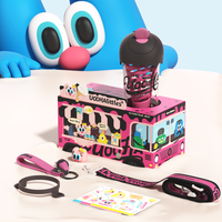 UOOHA 海伦甜筒 塑料杯 480ml 黑玫火龙果