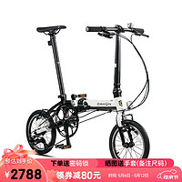 DAHON 大行 折疊自行車通勤款14寸超輕小輪單車KAA433 白色