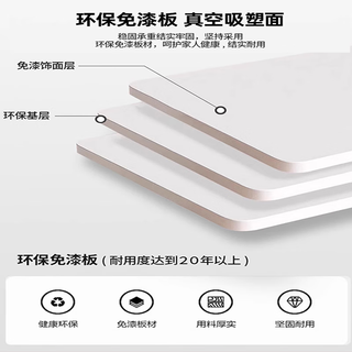 徕伊艾佳衣柜奶油风法式推拉门柜家用卧室柜子经济型高档小户型简约大衣橱 2.4米长衣柜+70高顶柜