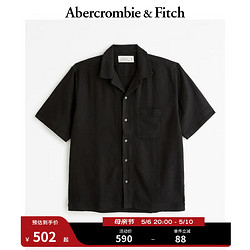 Abercrombie & Fitch 男士休闲亚麻混纺衬衫KI125-4076
