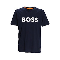 HUGO BOSS 男士T恤短袖 透气舒适 送男友 50481923 405深蓝色